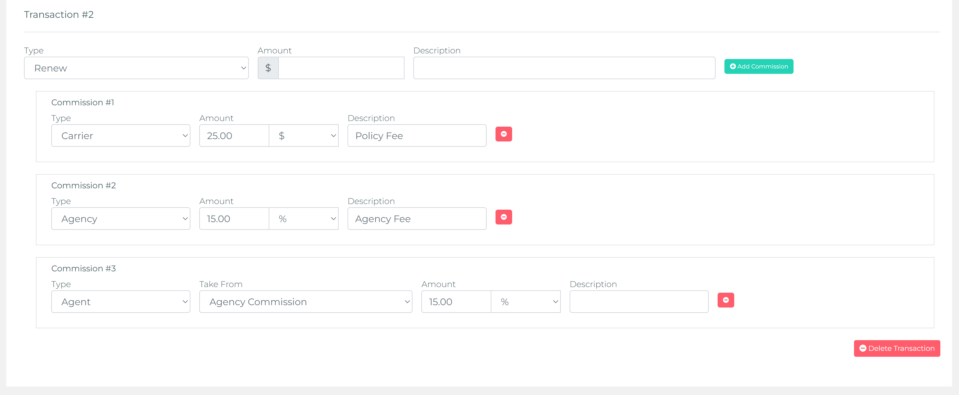 Endorsement and Rewrite transaction templates